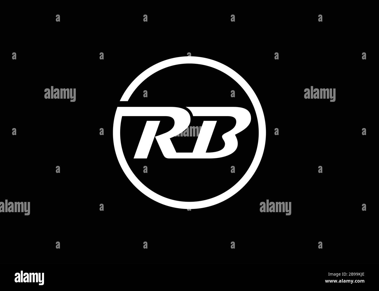 R B, RB Initial Letter Logo design vector template, Graphic Alphabet ...