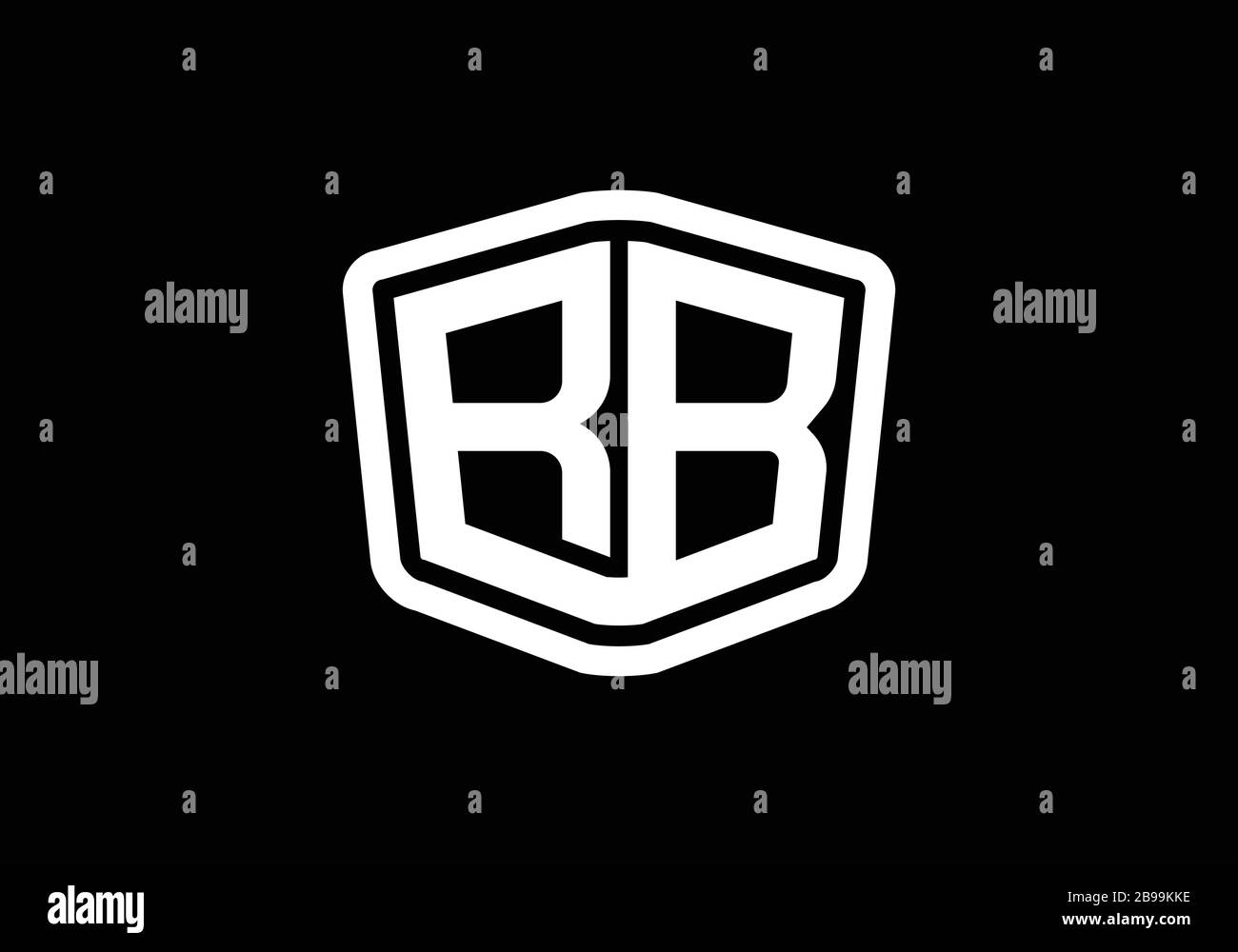 R B, RB Initial Letter Logo design vector template, Graphic Alphabet ...