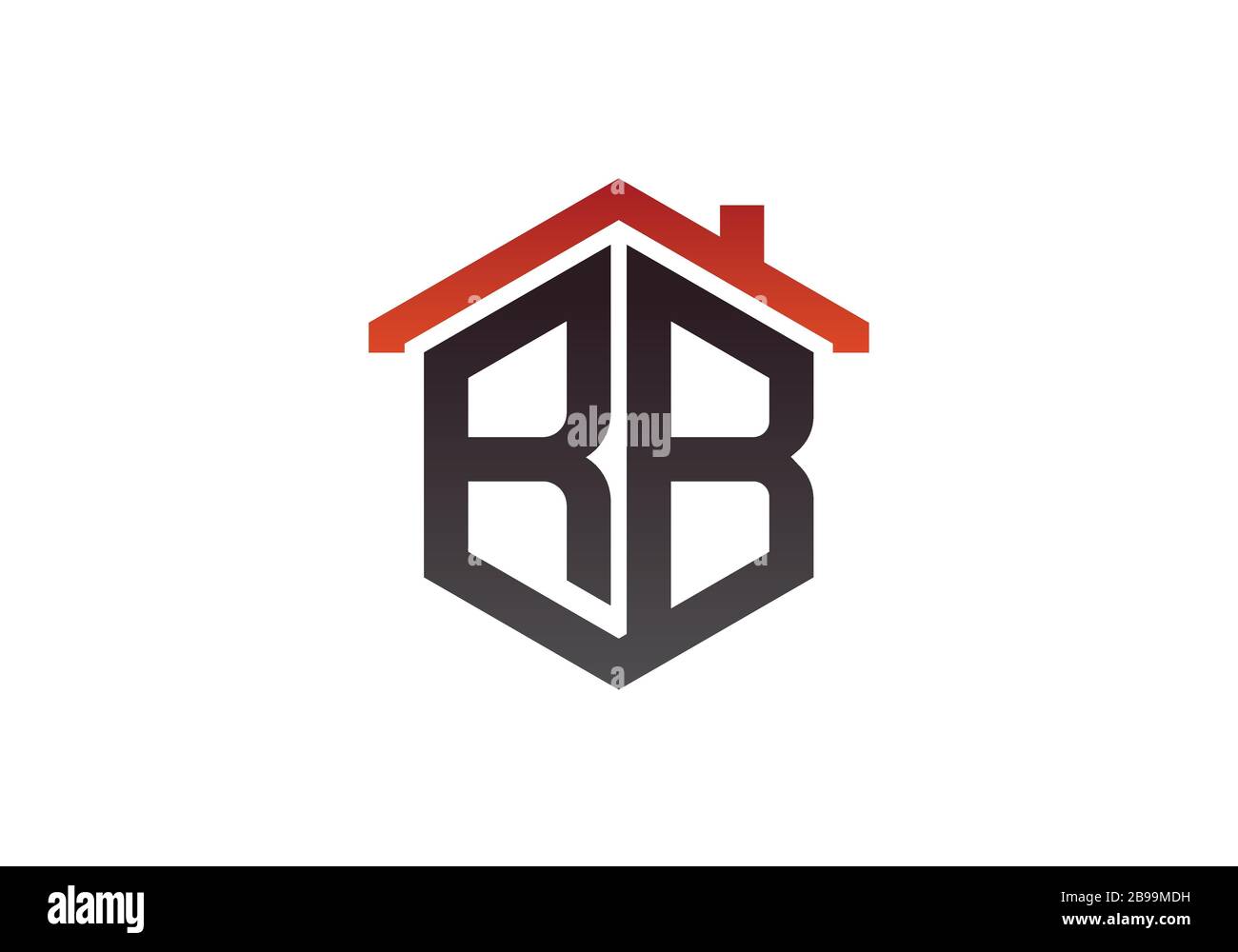 R B, RB Initial Letter Logo design vector template, Graphic Alphabet ...