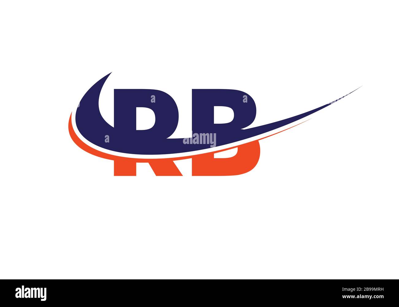 R B, RB Initial Letter Logo design vector template, Graphic Alphabet ...