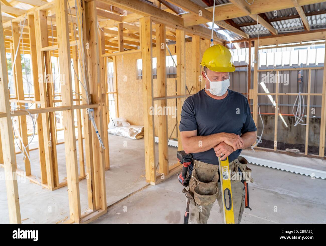 Coronavirus Outbreak Global economic Recession. Small business owner affected by the coronavirus outbreak. Freelance contractor being impact by COVID Stock Photo