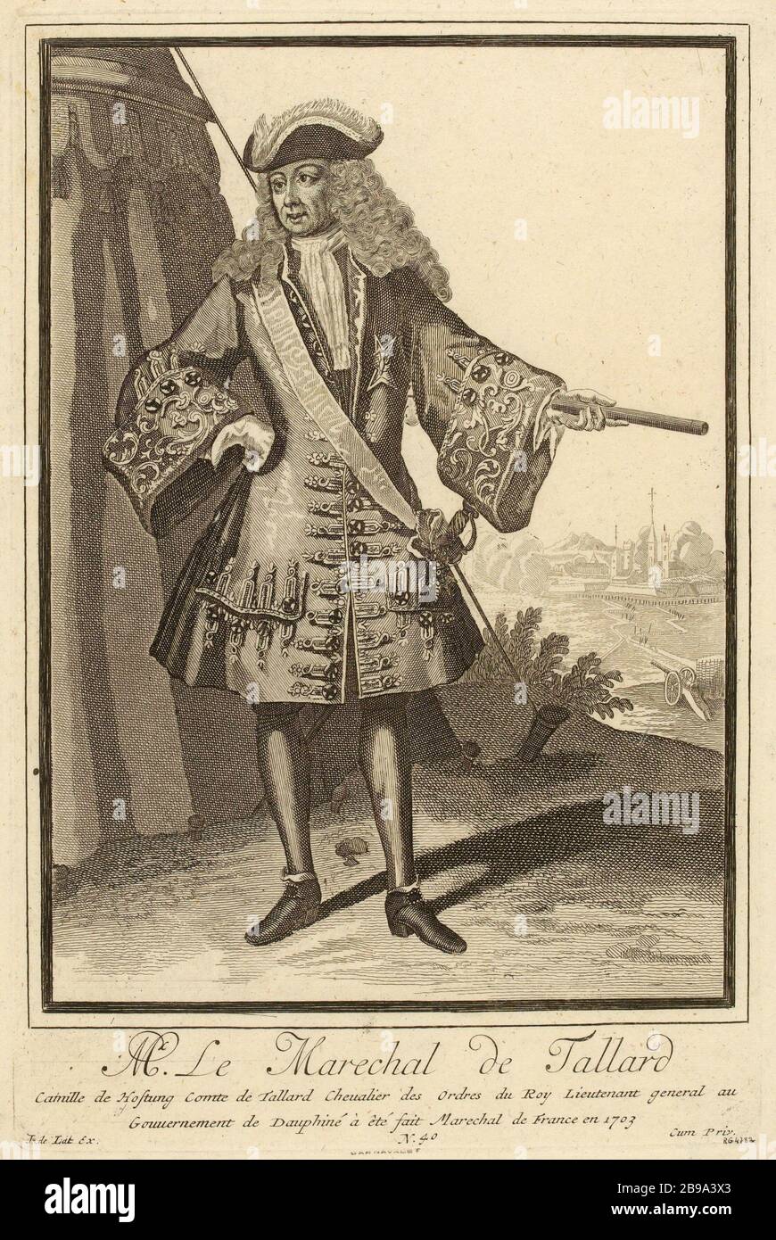 Marshal Tallard (dummy title) | Mr. Marshal Tallard (as listed) Stock Photo