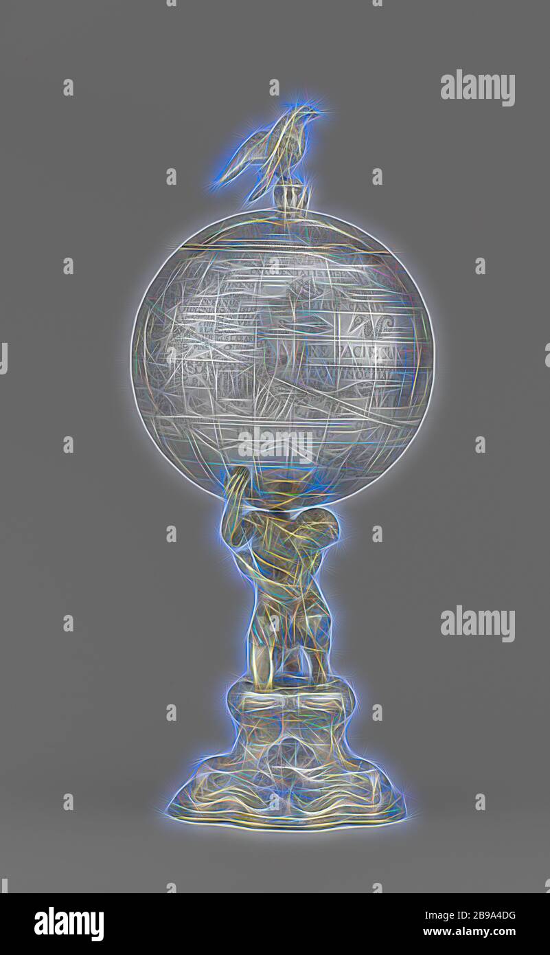 Globe cup Goblet, Representing a Terrestrial Globe, The earth 