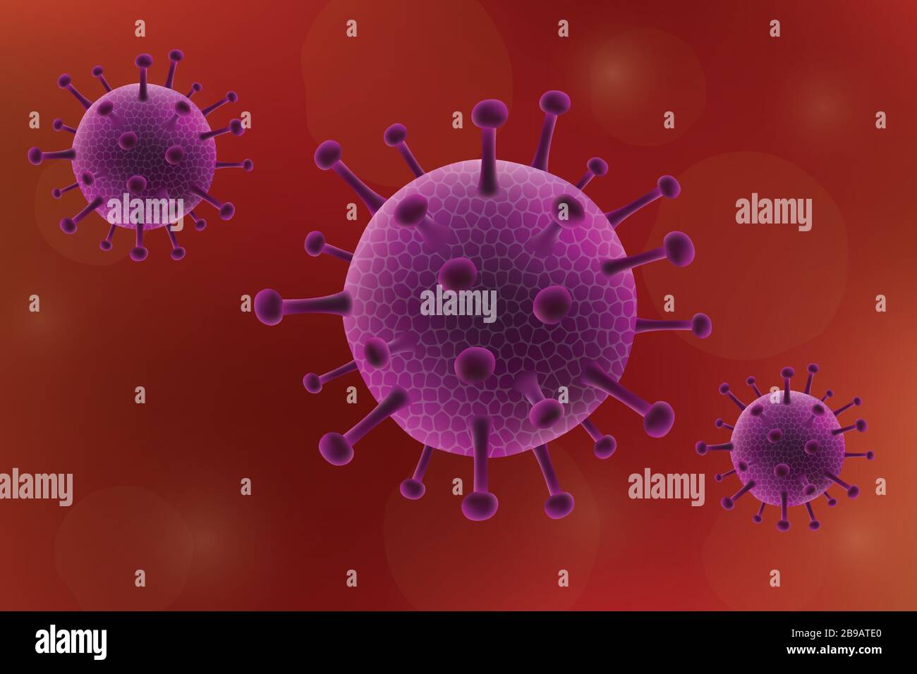 3d realistic Coronavirus. Virus background Stock Vector Image & Art - Alamy