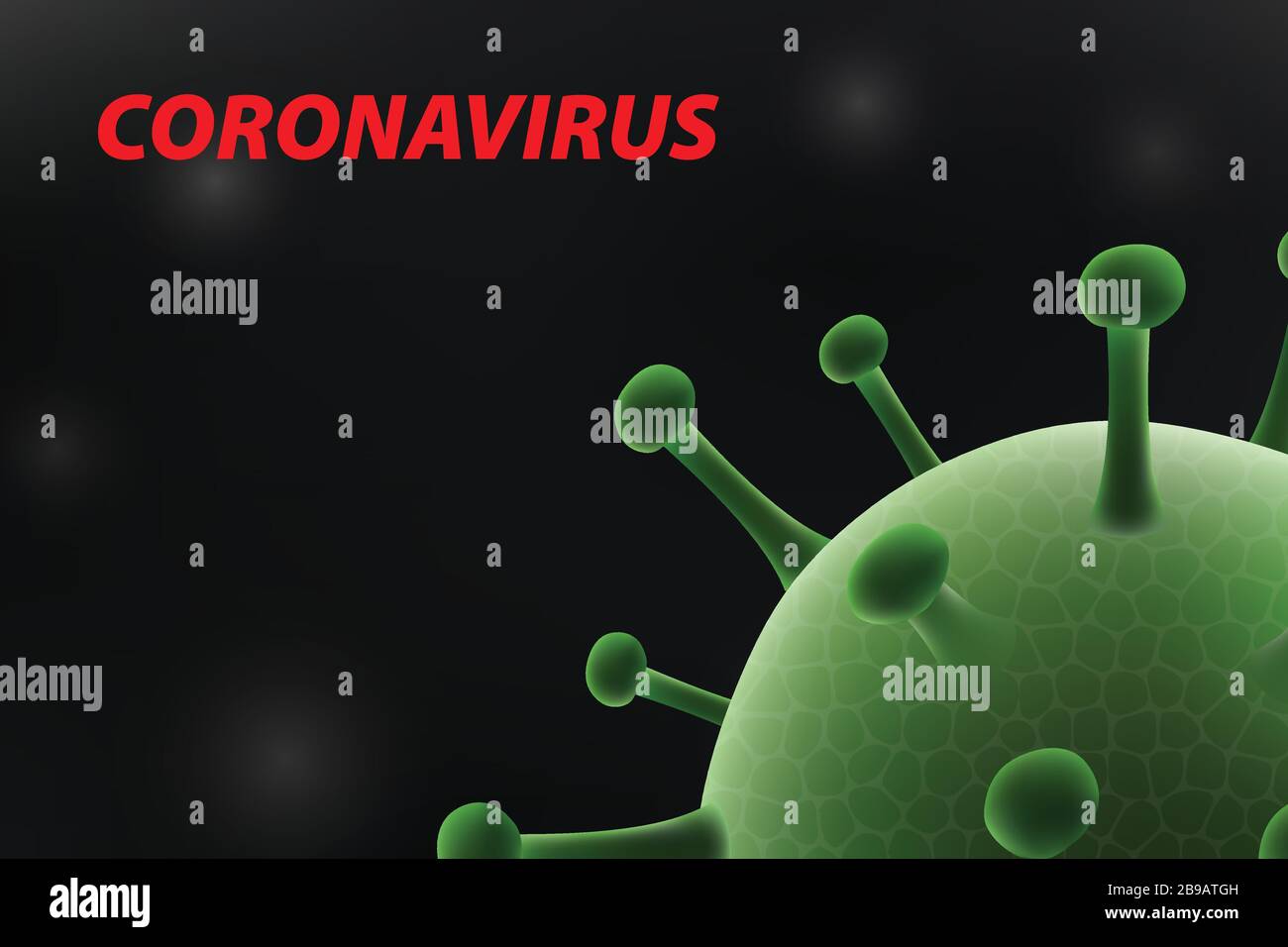 3d realistic Coronavirus. Virus background Stock Vector Image & Art - Alamy