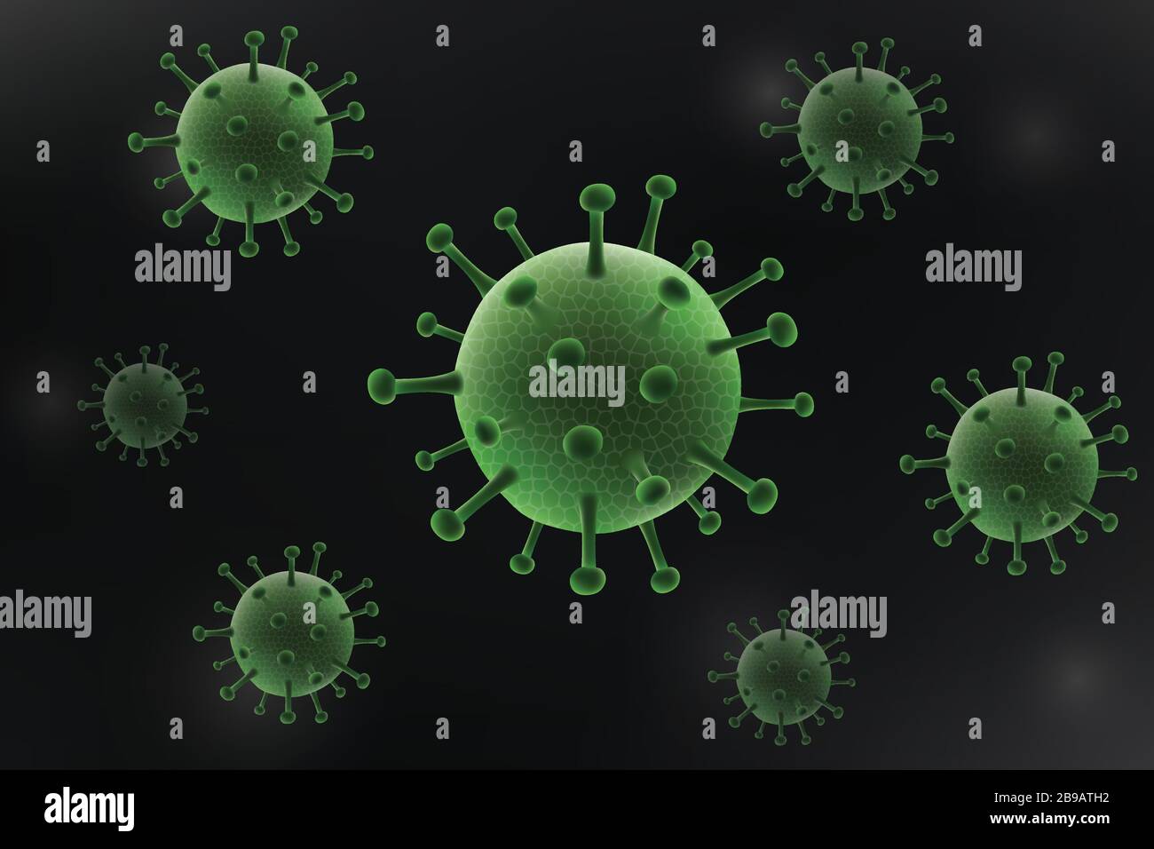 3d realistic Coronavirus. Virus background Stock Vector Image & Art - Alamy