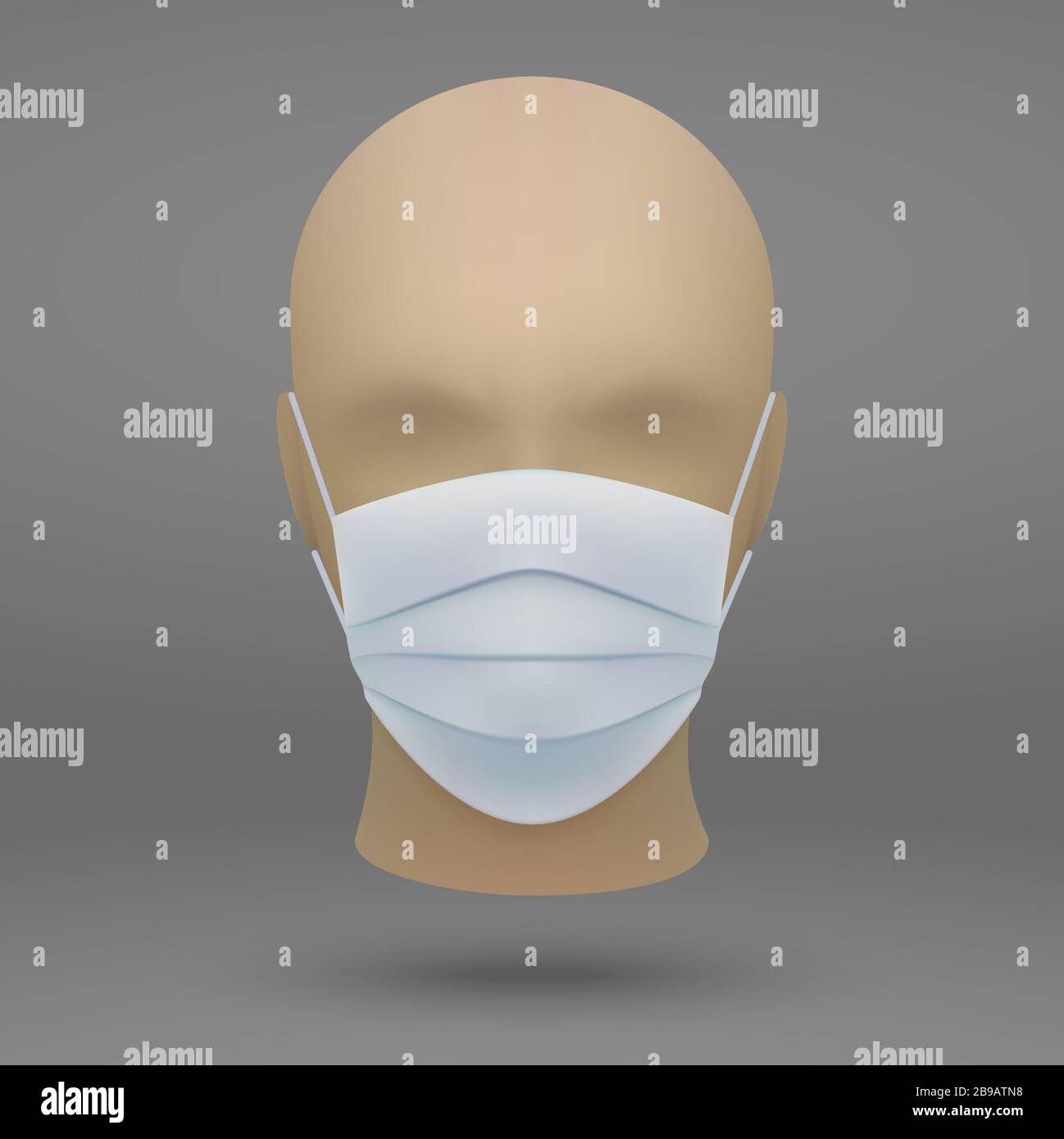 3d realistic mannequin head with medical face mask Stock Vector Image & Art Alamy