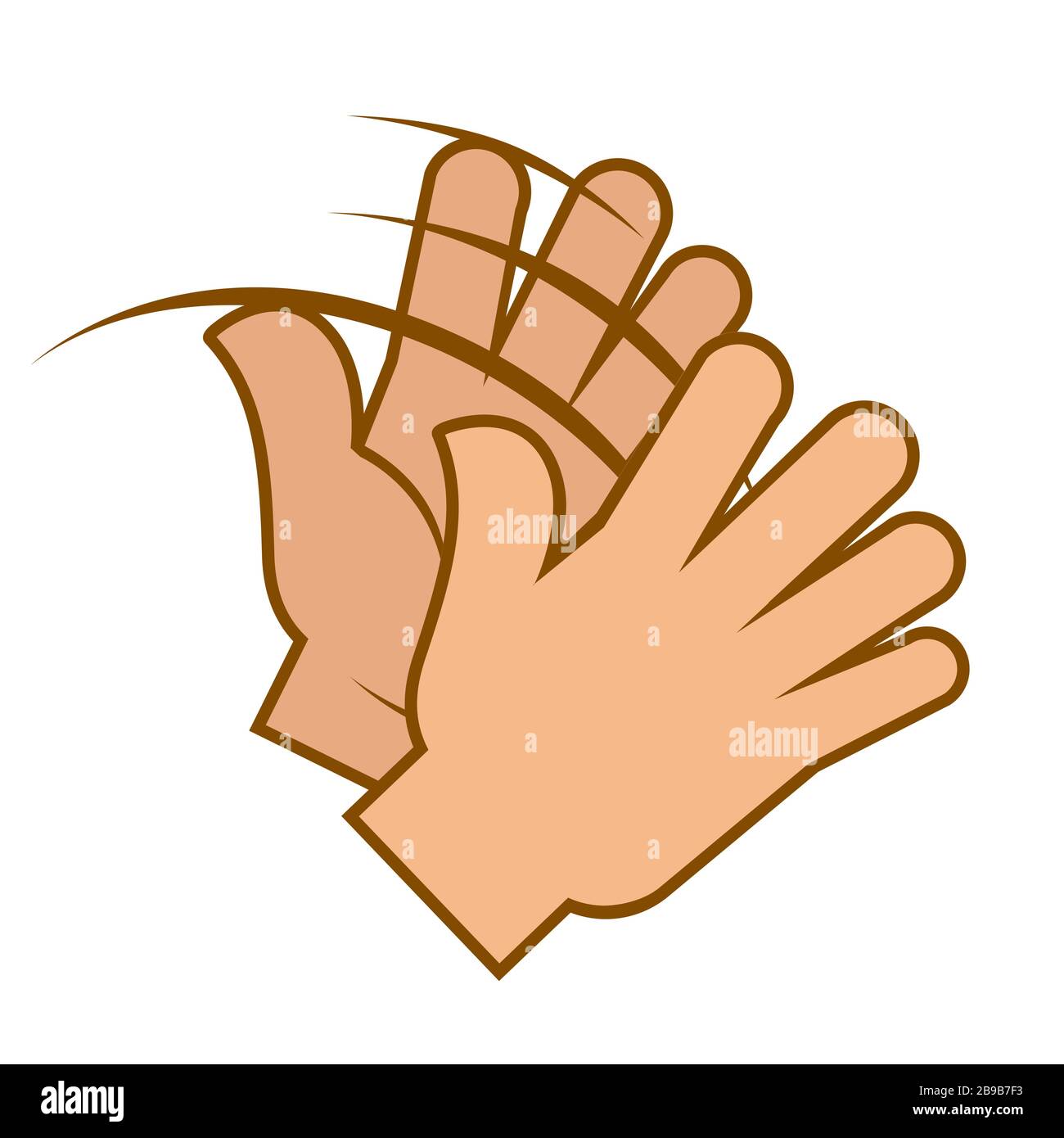 Applause Gesture Clapping Hands Emoji Isolated Icon Stock Vector Image Art Alamy