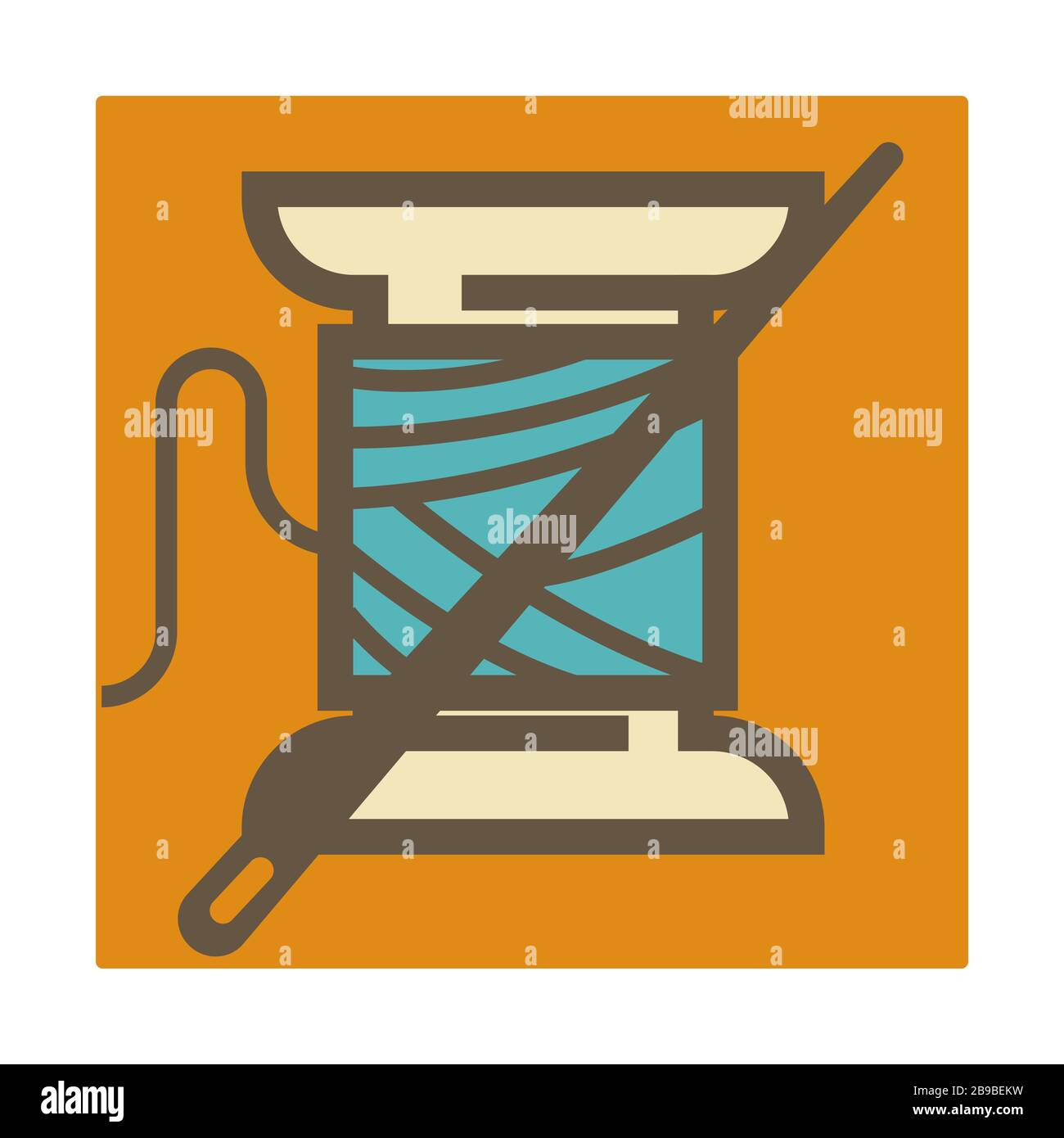 Needle sewing item Stock Vector Images - Alamy