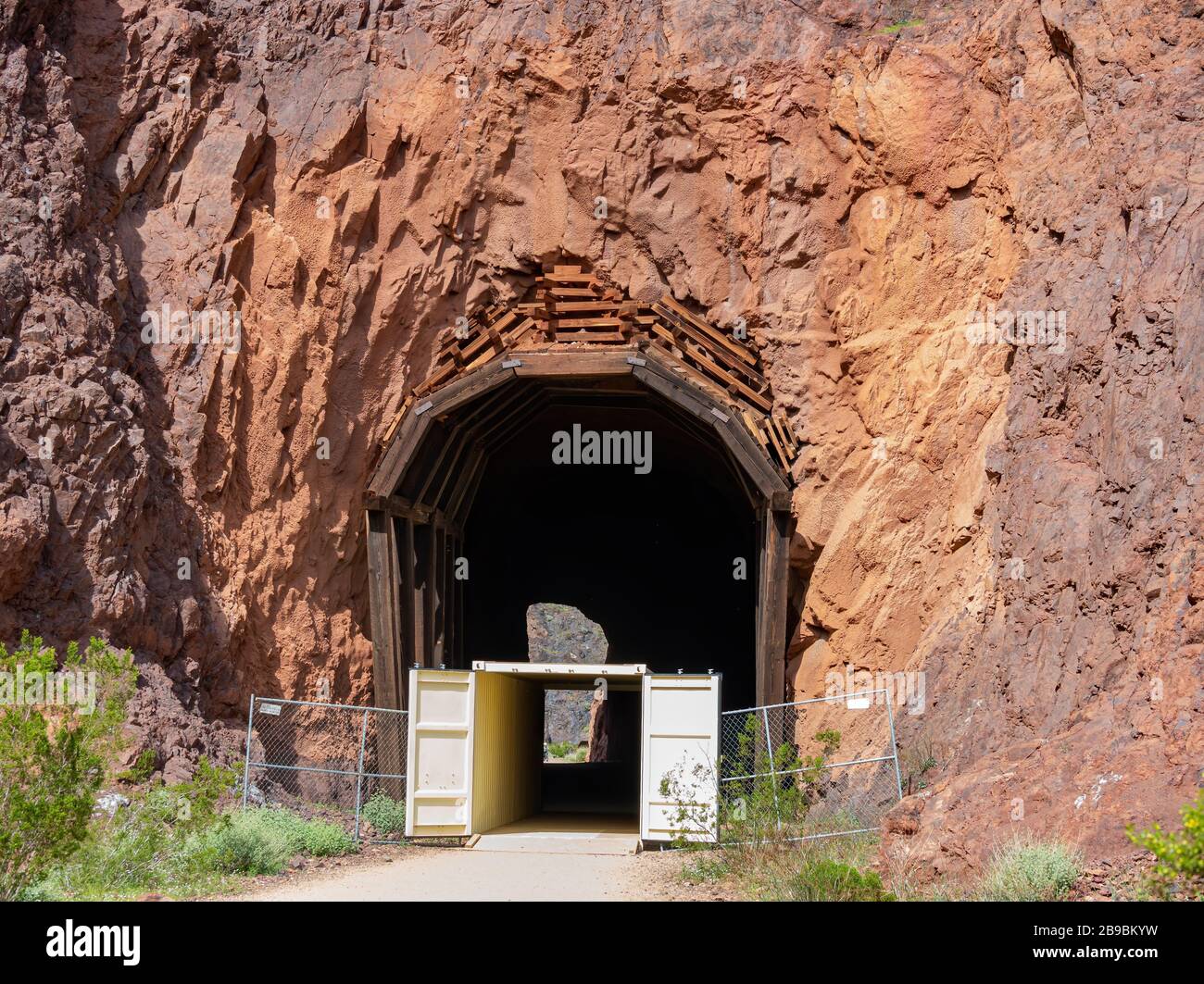 Beautiful nature landscape around Historic Railroad Hiking Trail at Las