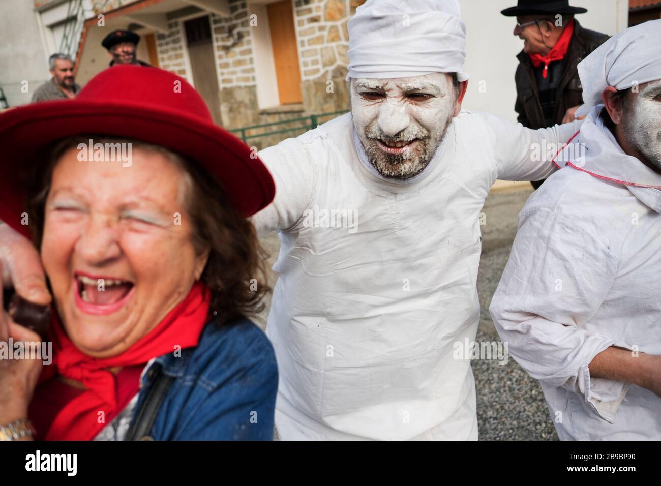 Festes de l'Ós is an ancestral party in the catalan Pyrenees in Northern Catalonia (France) Stock Photo