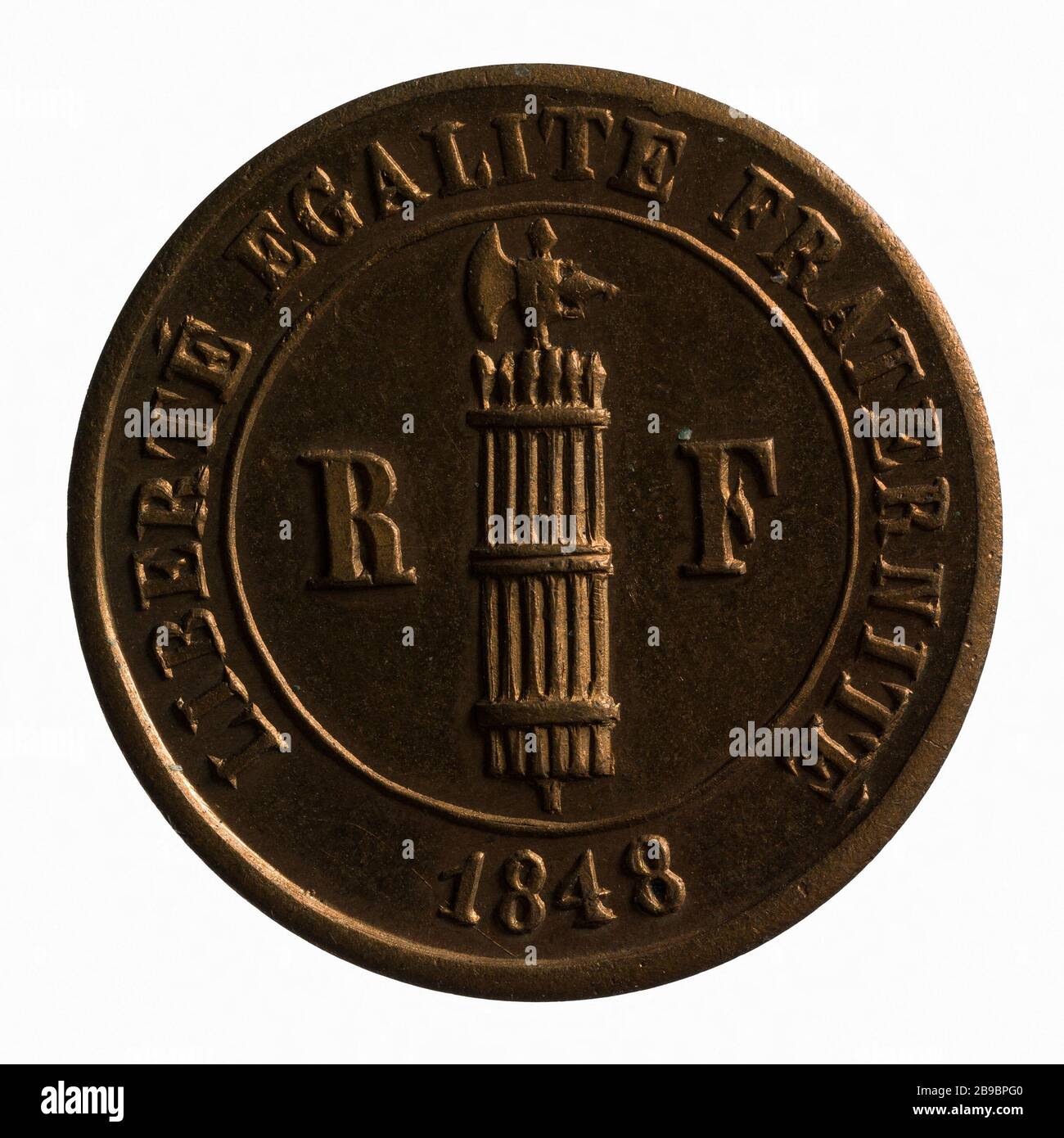 Proclamation of the Republic by Ledru Rollin in the City Hall on February 25, 1848 (dummy Title) Anonyme. Proclamation de la République par Ledru Rollin à l'Hôtel de Ville, le 25 février 1848. Paris, musée Carnavalet. Stock Photo