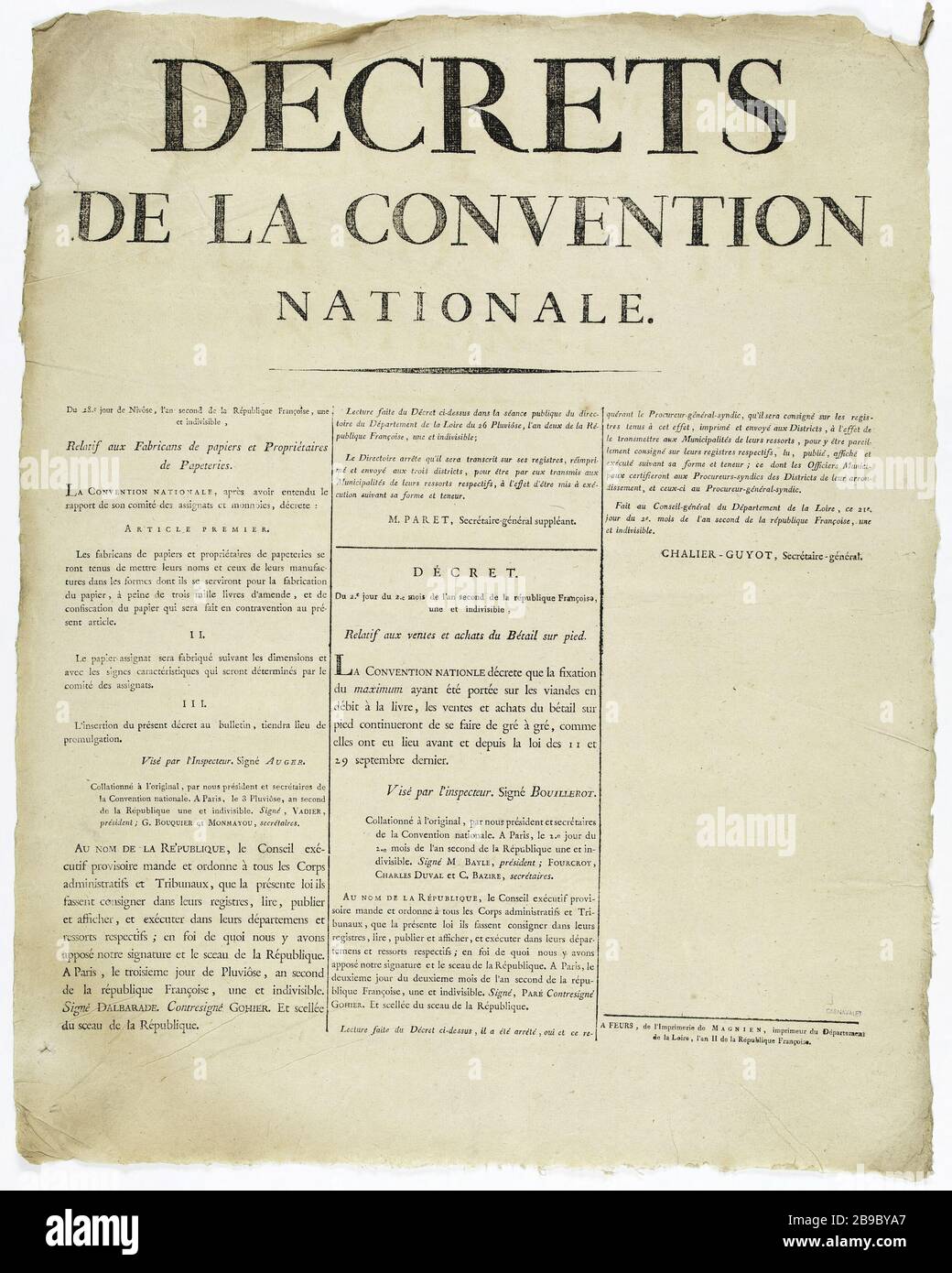 Décret 1794 Convention Nationale: relatif Complément Troupes à cheval Décret 1794 Convention Nationale: relatif Complément Troupes à cheval
