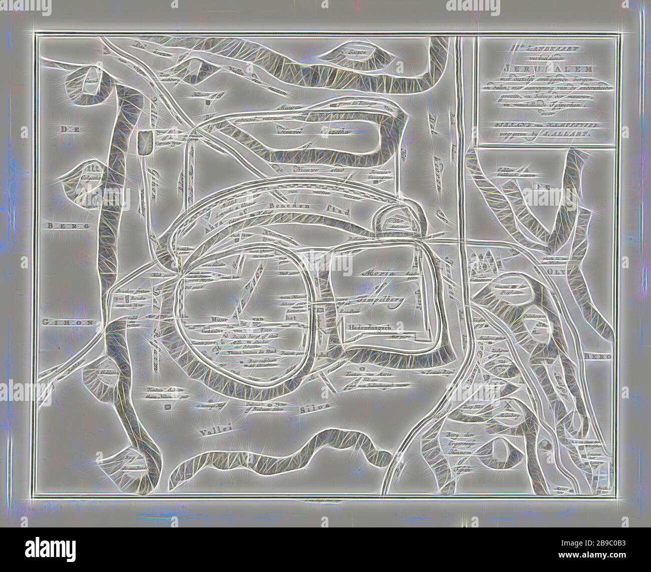 Map of Jerusalem 11th map depicting Jerusalem with its surrounding ...