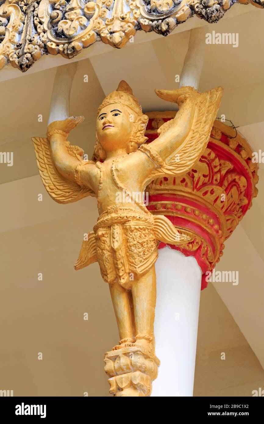 Wat Krom Temple,Sihanoukville Port,Sihanouk Province,Cambodia,Asia Stock Photo