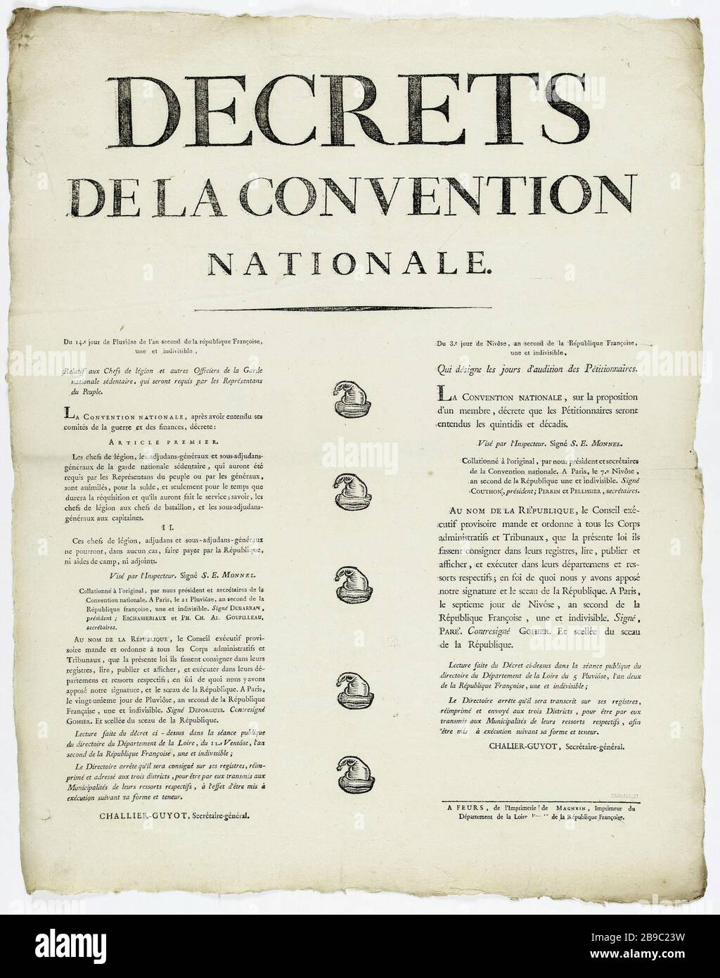 Décret 1794 Convention Nationale: relatif Complément Troupes à cheval Décret 1794 Convention Nationale: relatif Complément Troupes à cheval