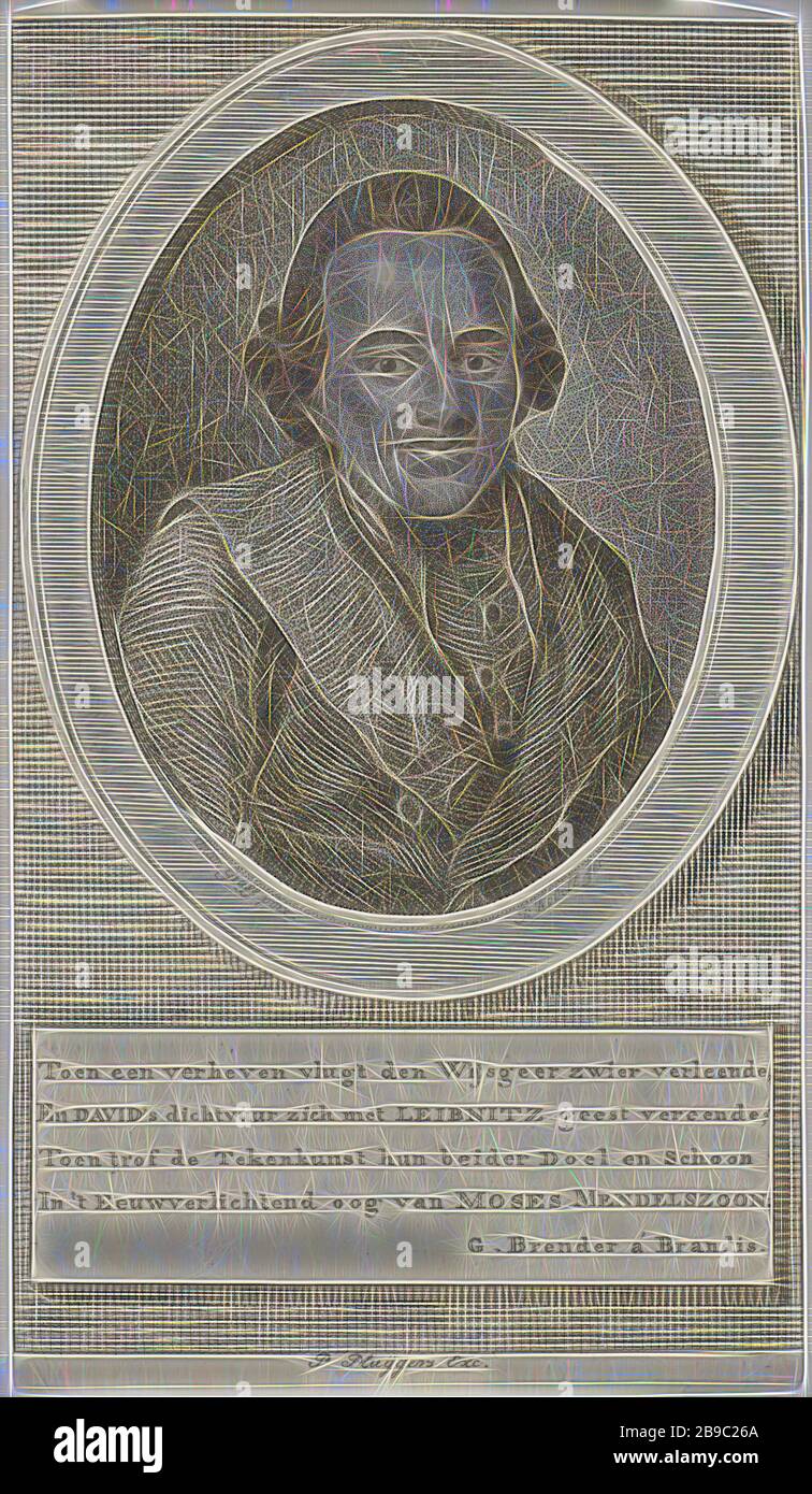 Merchant Philosopher Portrait of Moses Mendelssohn, Portrait bust of the philosopher and ...