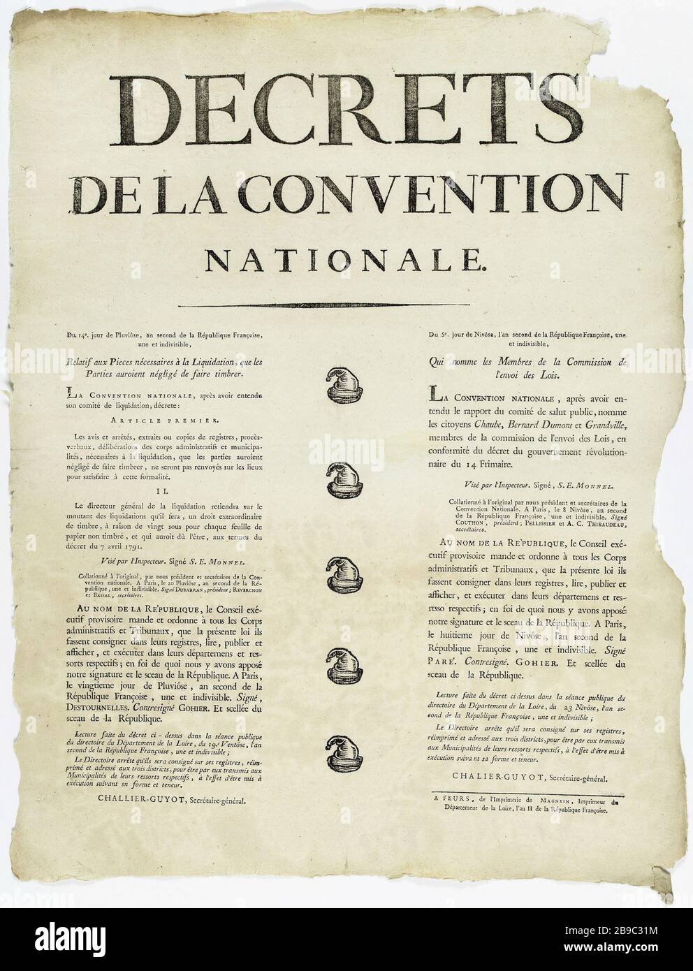 1793 décret Convention Nationale: solde aux Volontaires ou Soldats 1793 décret Convention Nationale: solde aux Volontaires ou Soldats