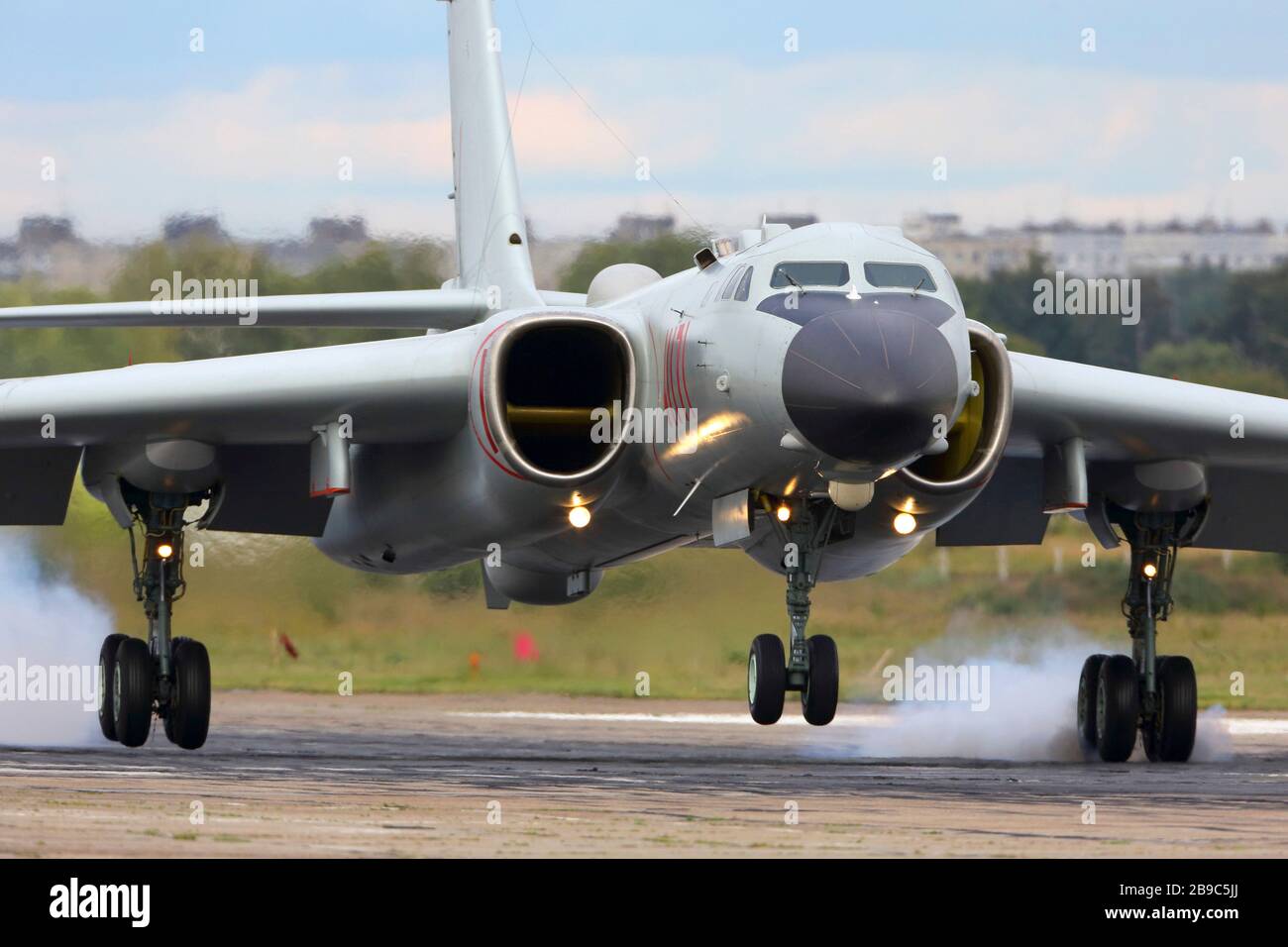 H-6K strategic bomber of the Chinese People's Liberation Army Air Force. Stock Photo