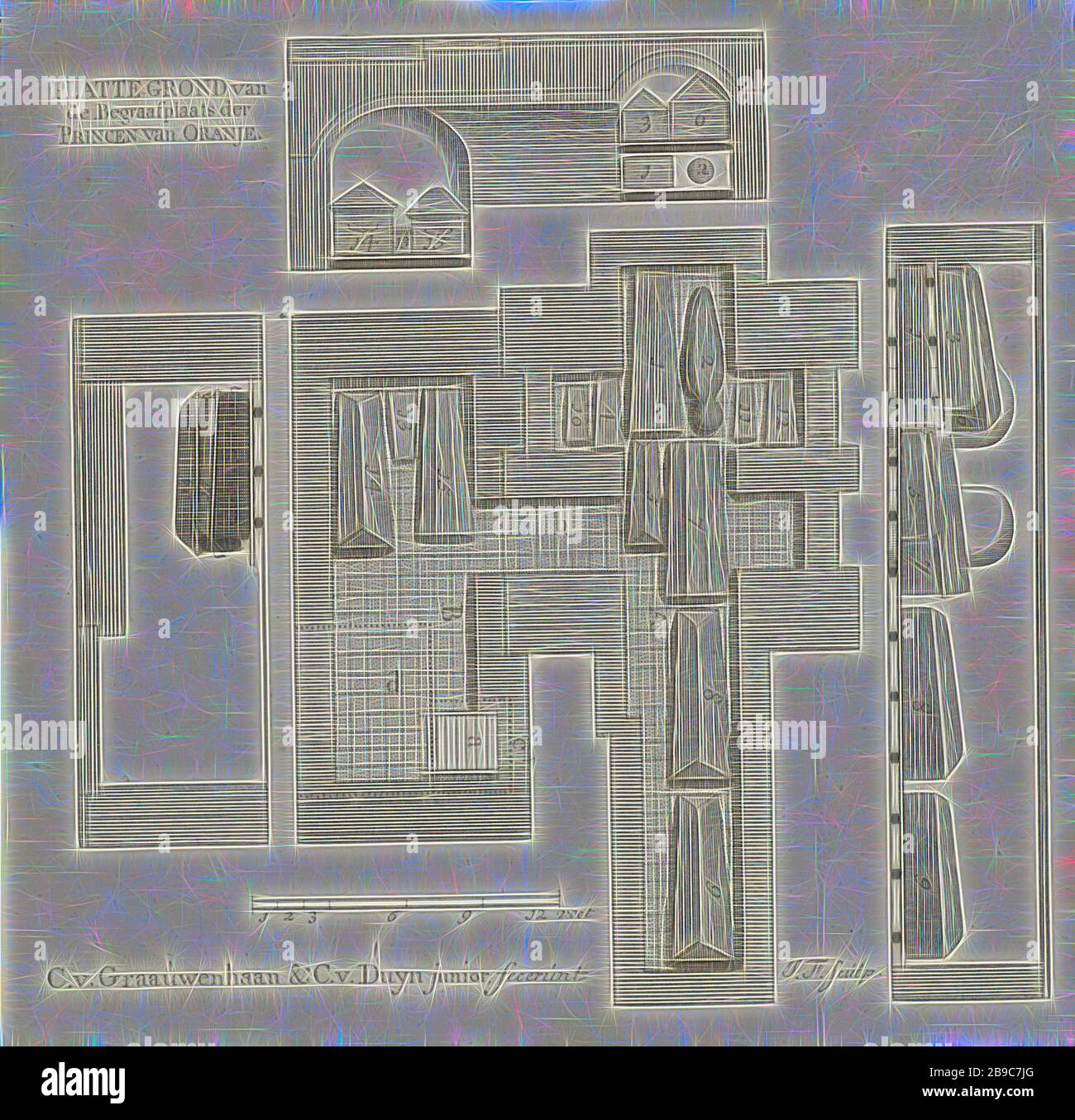 Floor Plan Of The Burial Cellar Of Oranje Nassau Floor Plan Of The