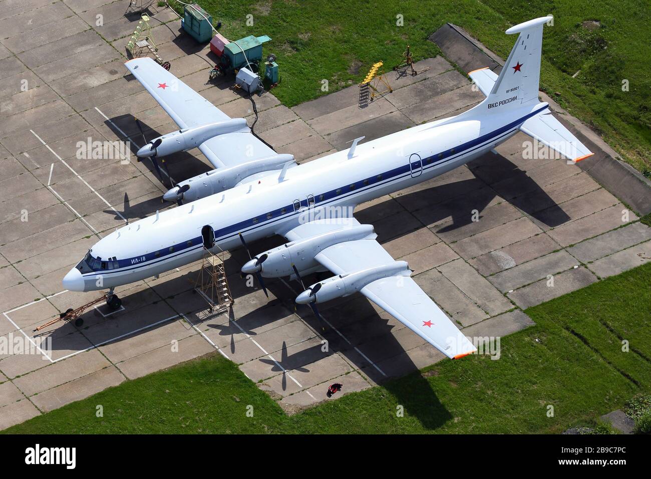 IL-22M surveillance aircraft the Russian Air Force parked on apron ...