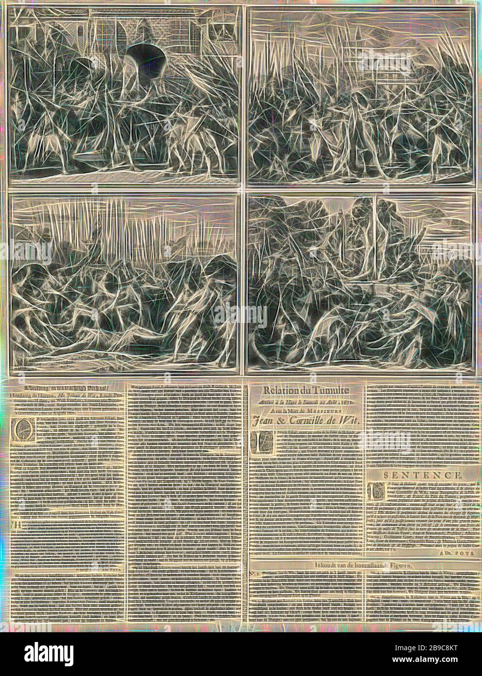 The bodies of the brothers johan and cornelis de witt hires stock