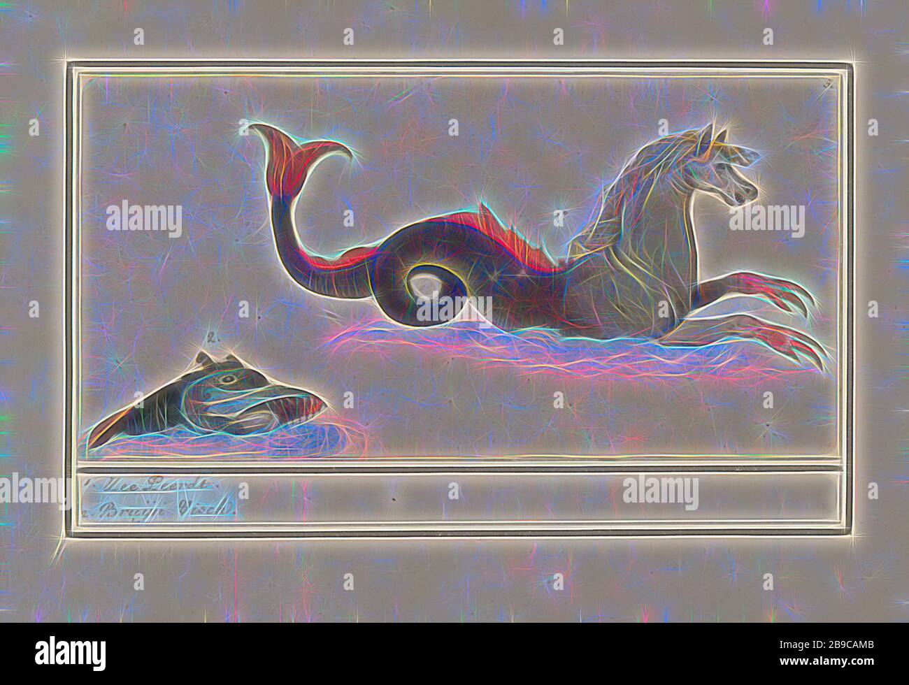 Hippocampus And Fish Fantasy Animals 1 Zee Peerdt 2 Bruijn Visch Title On Object Hippocampus Sea Horse And A Fish Both Fantasy Animals Numbered Top Right 5 Part Of The Sixth Album With