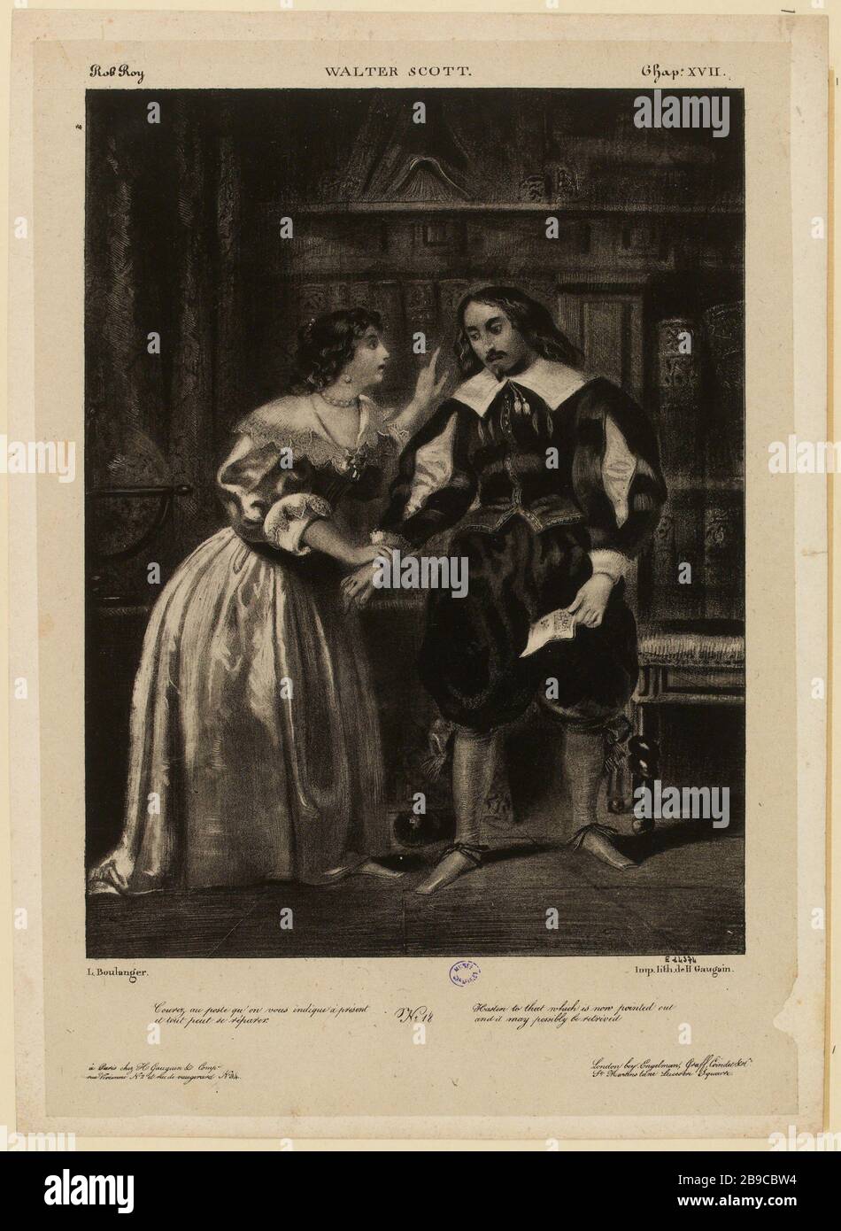 Walter Scott. Rob Roy, c. XVII (Entry Security Stock Photo - Alamy