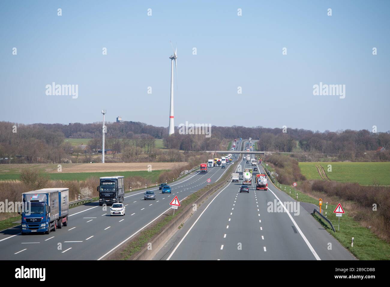 Traffic was reduced after the restrictions on Sunday on the A2 motorway