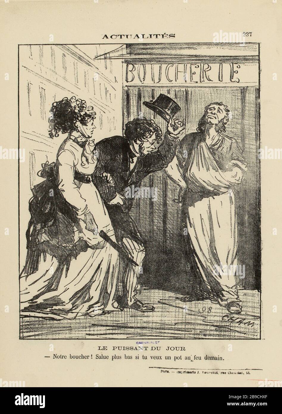 The powerful of the day. / 237 (registered title) | Siege of Paris (as a whole) Stock Photo