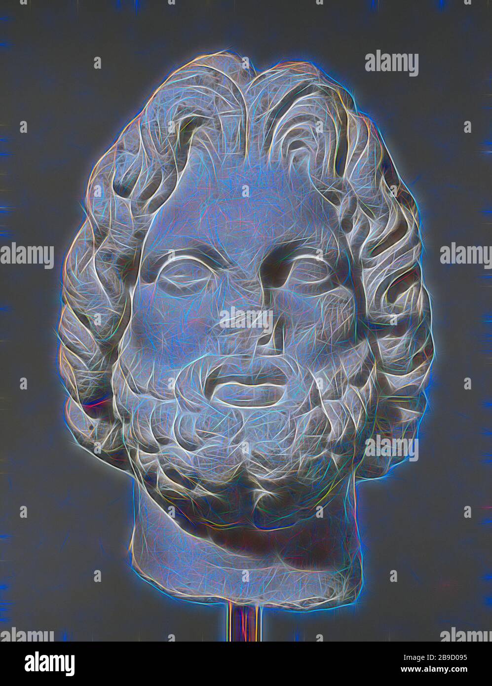 Head Of Seated Zeus Greece 1st Century B C Pentelic Marble With Added Metal Wreath 52 5 X 37 X 34 Cm 11 16 X 14 9 16 X 13 3 8 In Reimagined By Head Of Seated Zeus Greece 1st Century B C Pentelic Marble With Added Metal Wreath 52 5 X 37 X 34 Cm 11 16 X 14 9 16 X 13 3 8 In Reimagined By