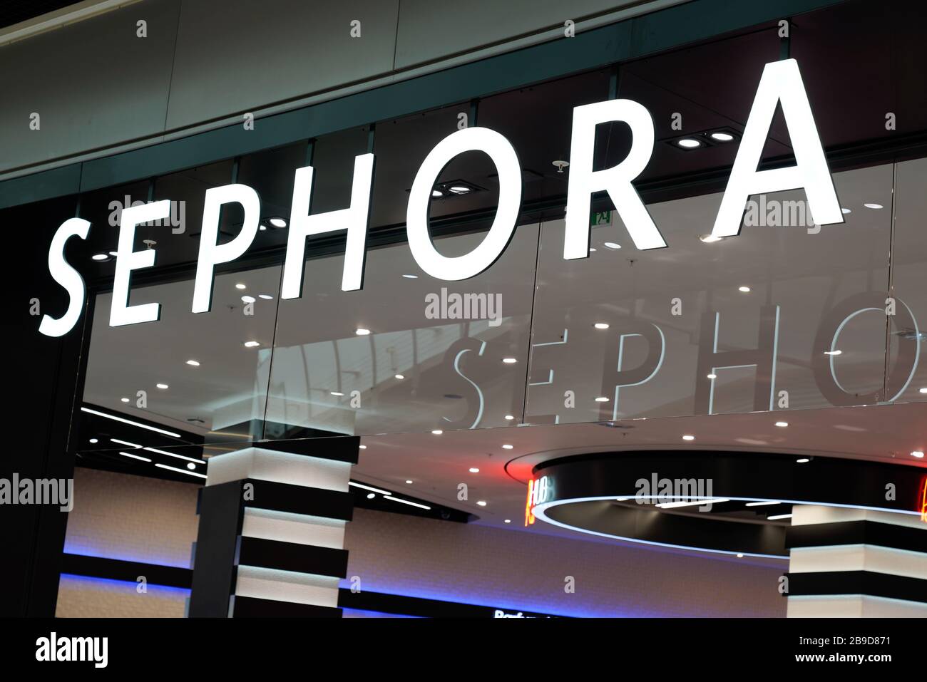 Bordeaux , Aquitaine / France 10 17 2019 Sephora shop French brand