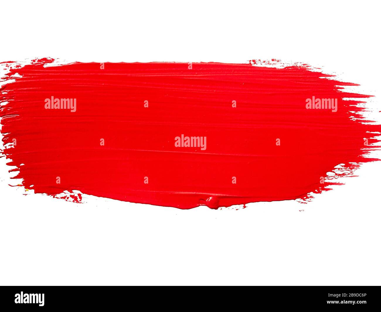 red paint brush stroke png