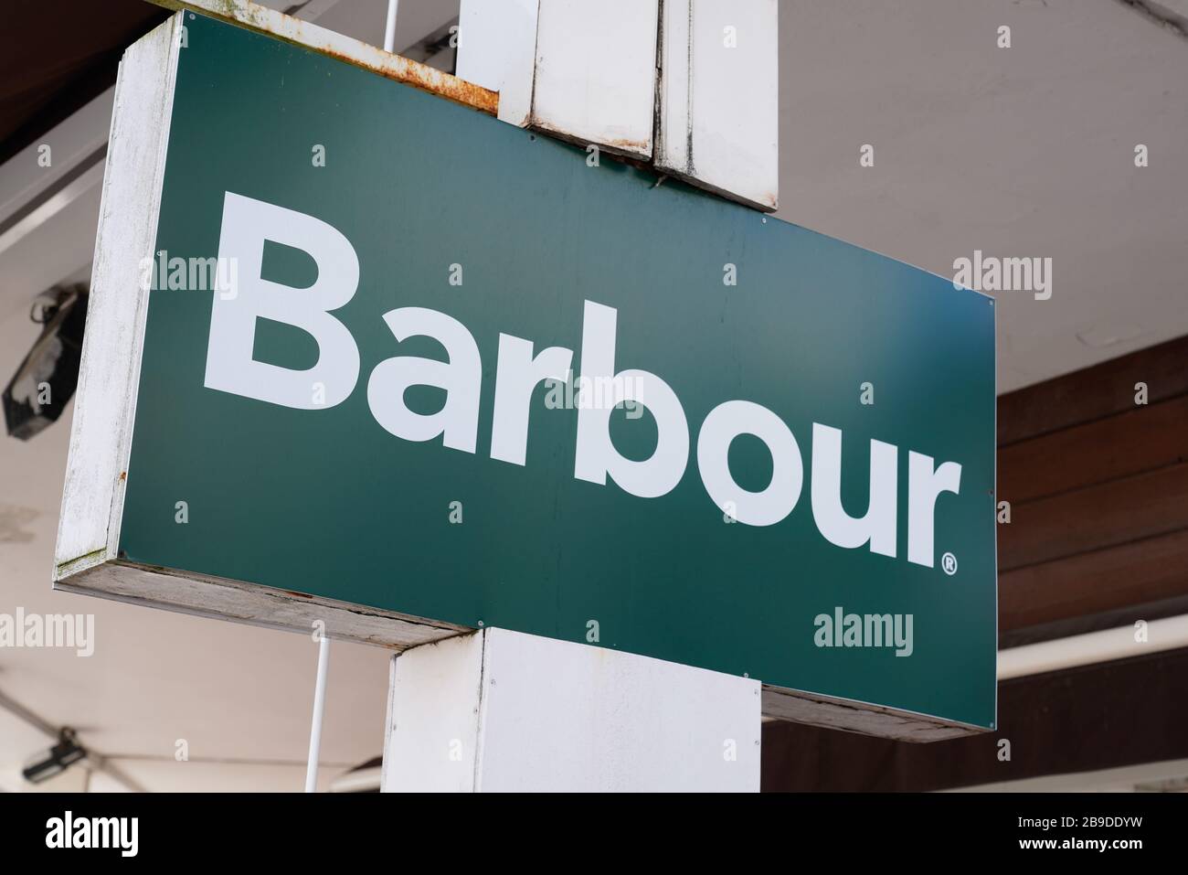 Bordeaux , Aquitaine / France - 02 15 2020 : Barbour Logo store front sign  shop brand fashion retailer classic clothing Stock Photo - Alamy
