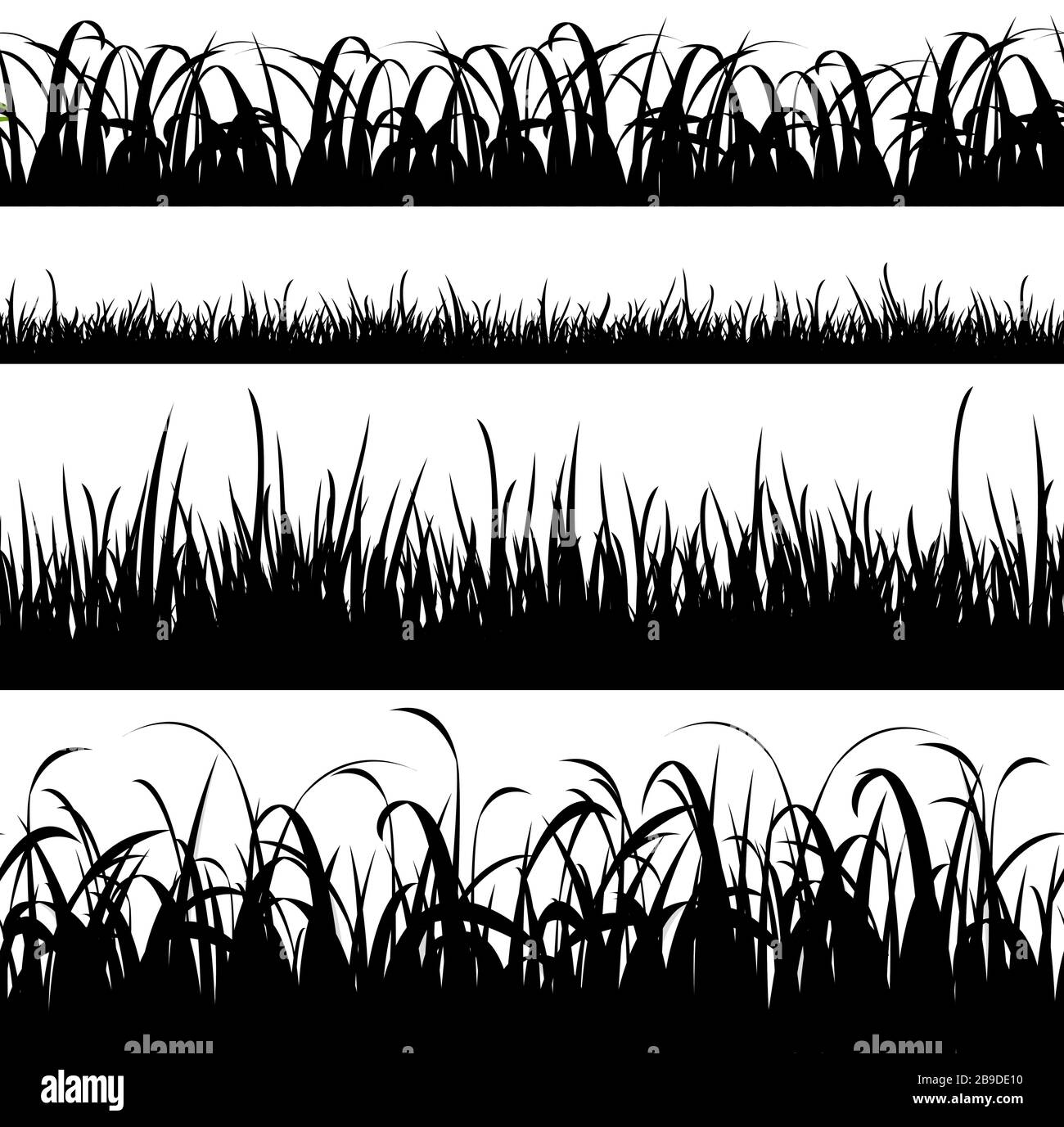 eps vector background template file of seamless panorama black summer ...