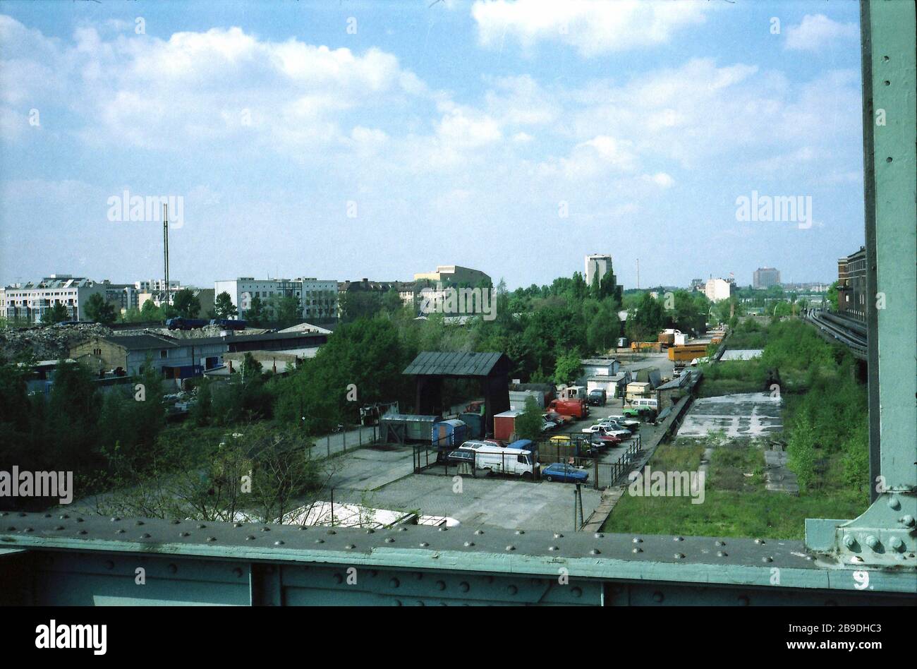 View Of The Double Track Underground Line To Potsdamer Platz Next To The Facade Of The
