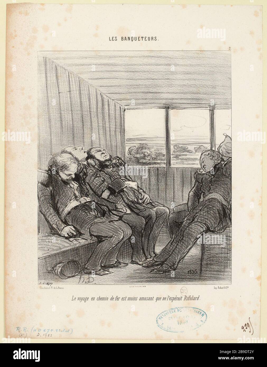 The railway journey is less fun [...] / 2. (registered title) | The banqueters (as a whole). Stock Photo