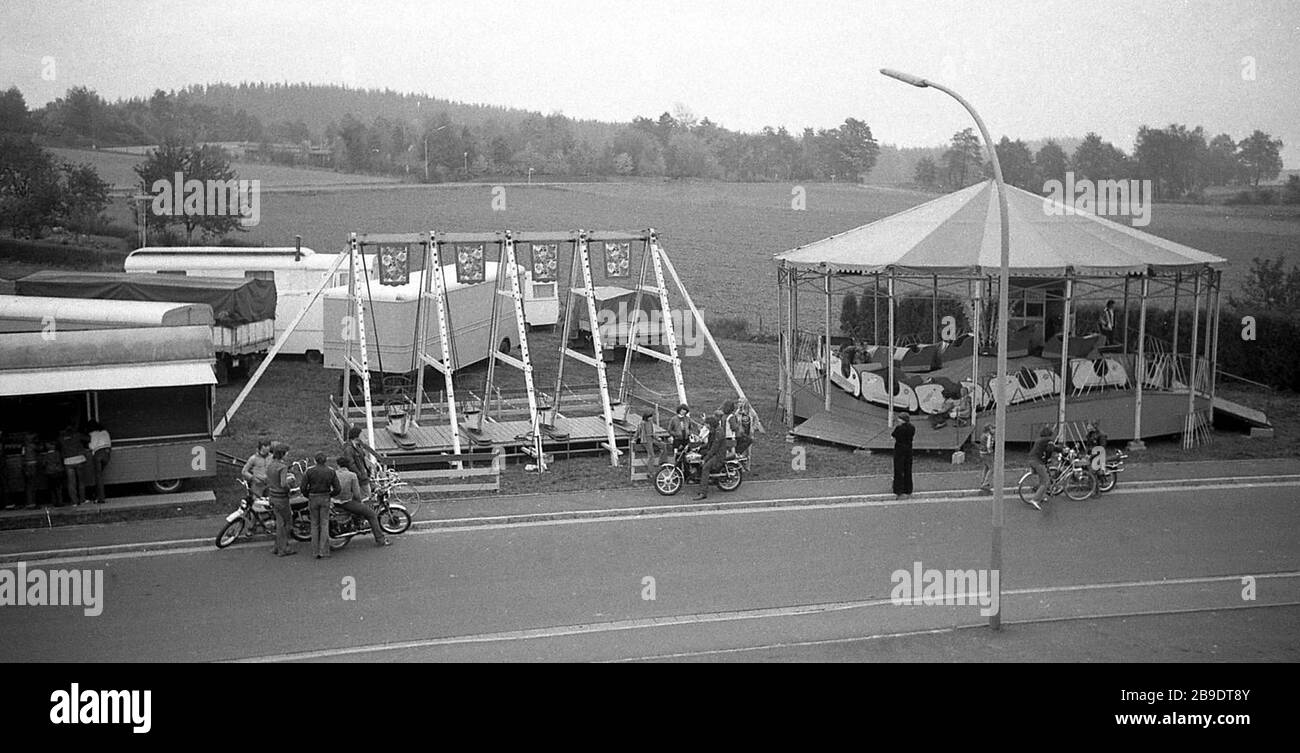 Fairground in the Upper Palatinate, 1979 [automated translation] Stock Photo