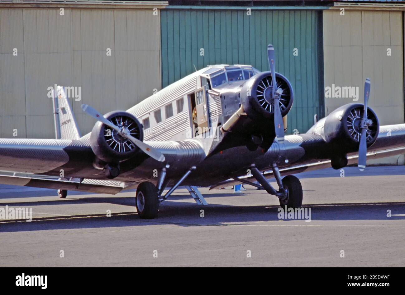 Junkers Ju 52 at the flying day in Landsberg am Lech. [automated translation] Stock Photo