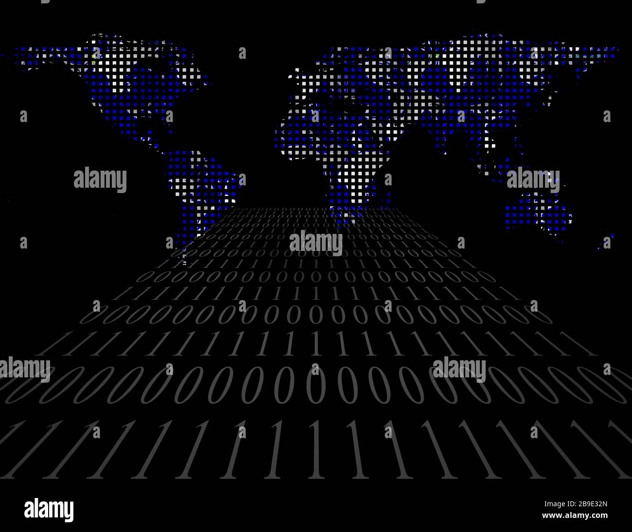 Programming code world map hi-res stock photography and images - Alamy