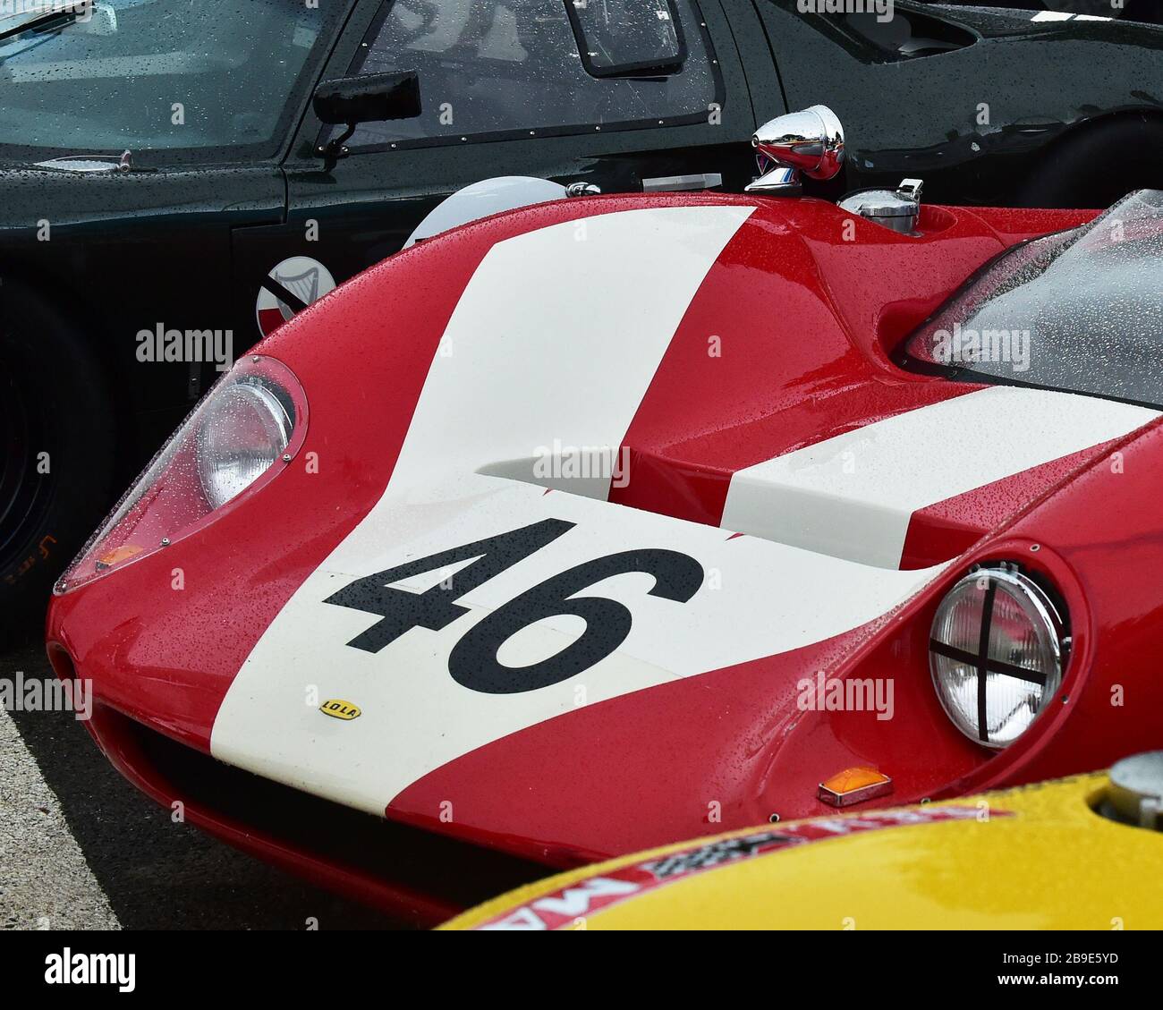 Mike Whitaker, Lola Chevrolet T70 Spyder, Whitsun Trophy, Sports Prototypes, Goodwood Revival 2017, September 2017, automobiles, cars, circuit racing, Stock Photo
