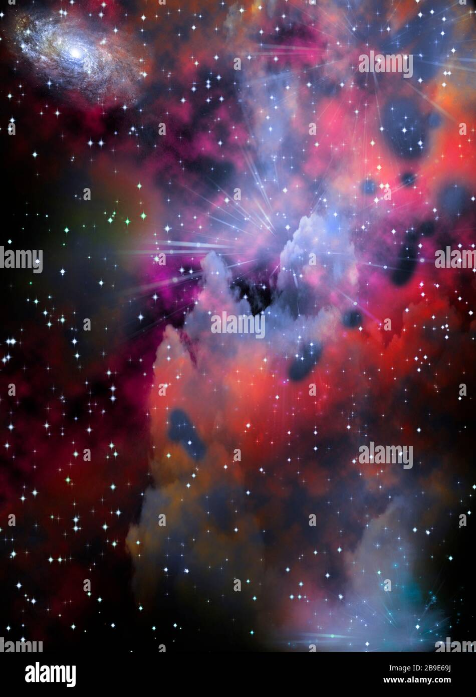 Galaxies and nebulae in deep space Stock Photo - Alamy
