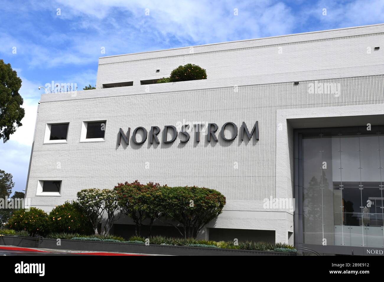 General overall view of the Nordstrom department store at the