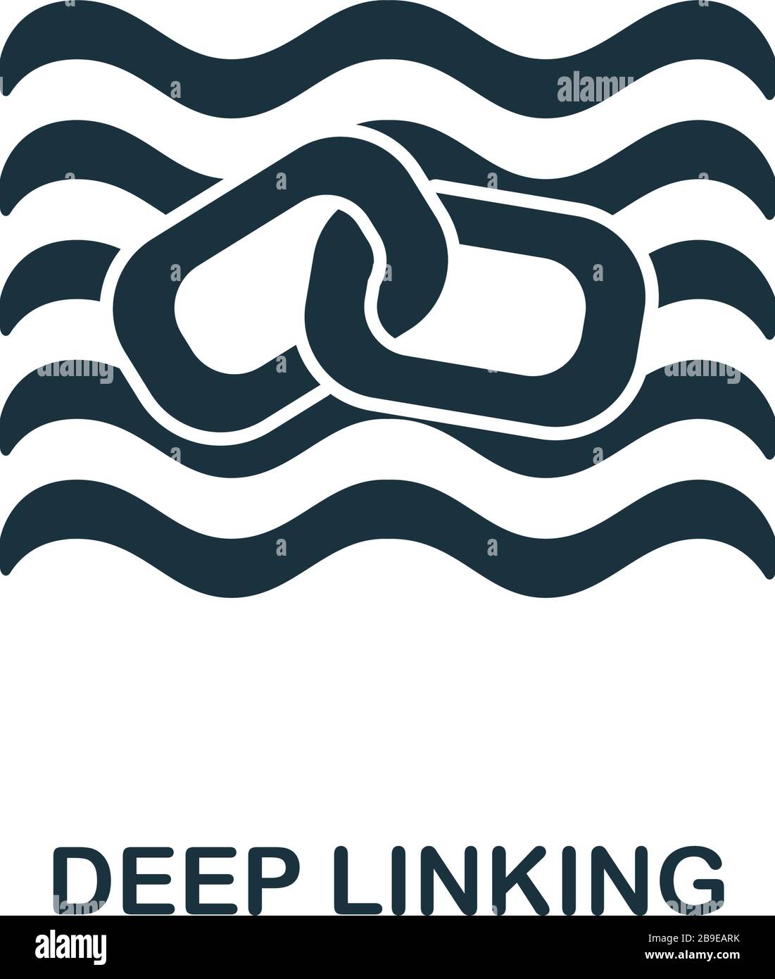 Deep Linking icon from affiliate marketing collection. Simple line Deep