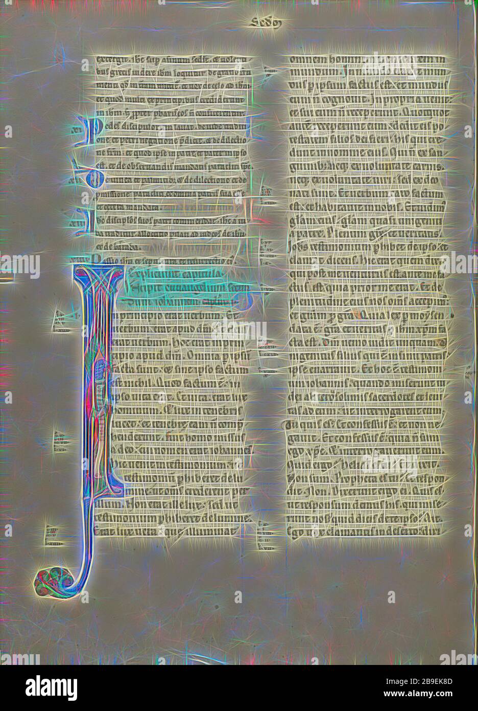 Initial I Saint John As The Eagle Probably Pontigny France About 1170 Pen And Black Ink Tempera And Gold Leaf On Parchment Leaf 43 5 31 4 Cm 17 1 8 12 3 8