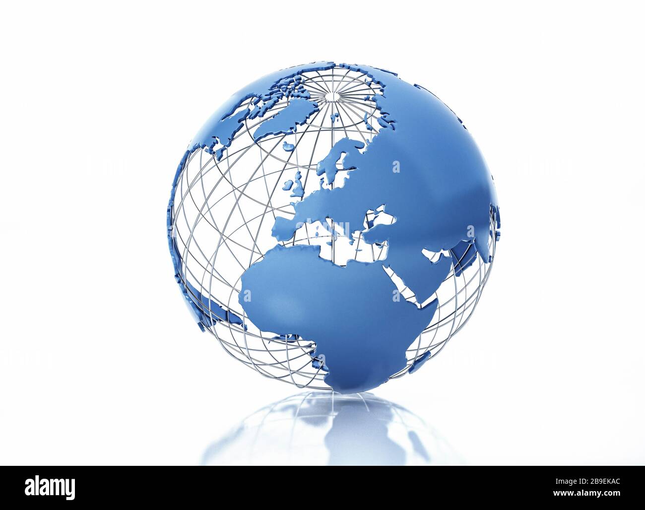 Earth globe north pole view hi-res stock photography and images - Alamy
