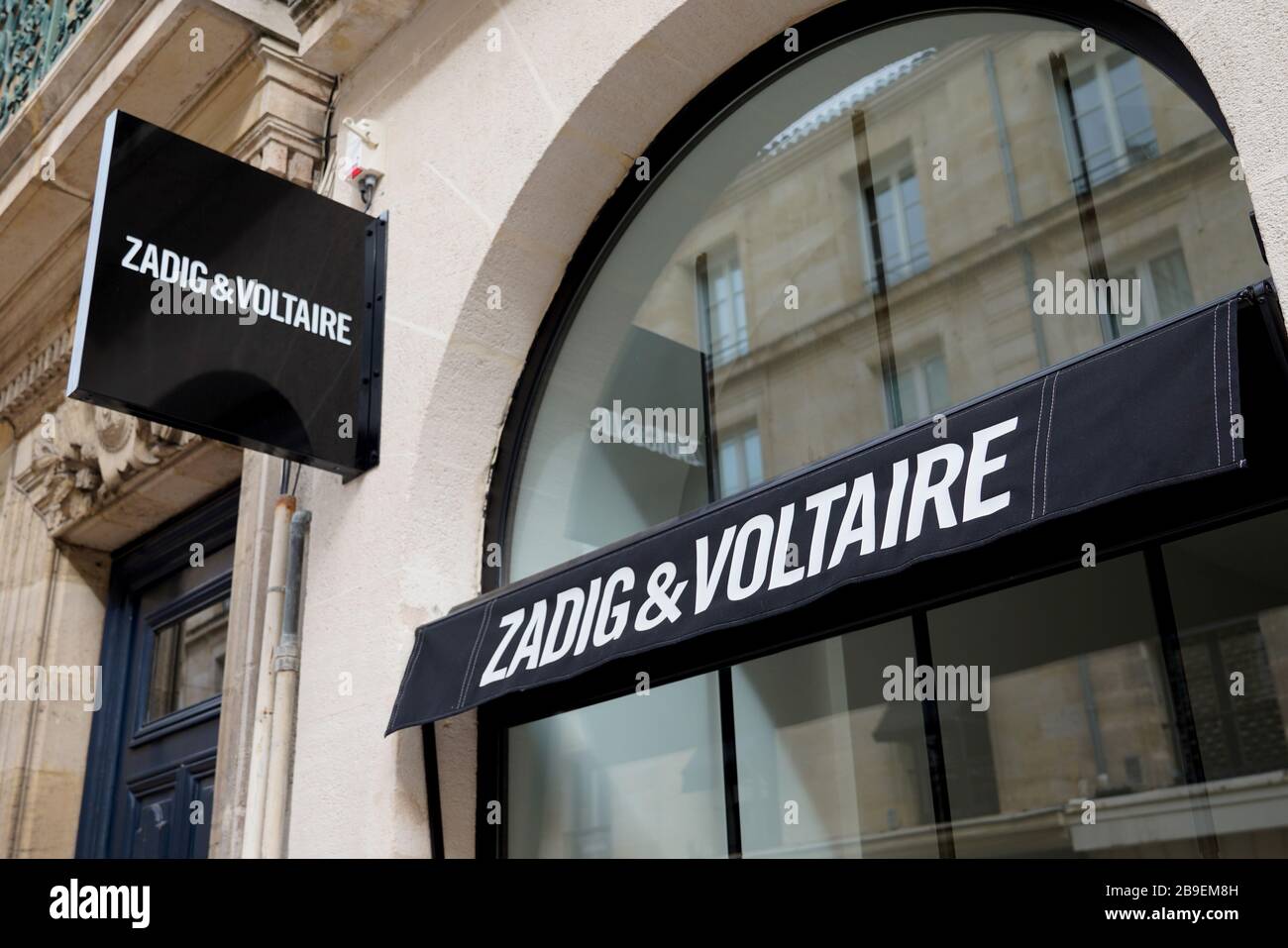 Bordeaux , Aquitaine / France - 10 06 2019 : Zadig & Voltaire store ...