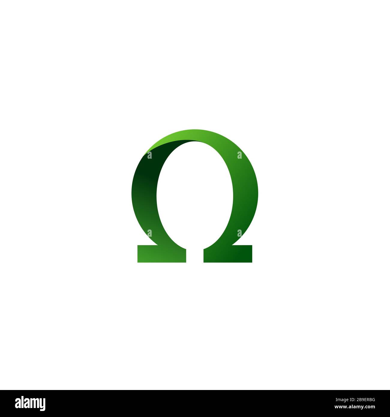 Omega Symbol Logo Template Illustration Design. Vector EPS 10 Stock