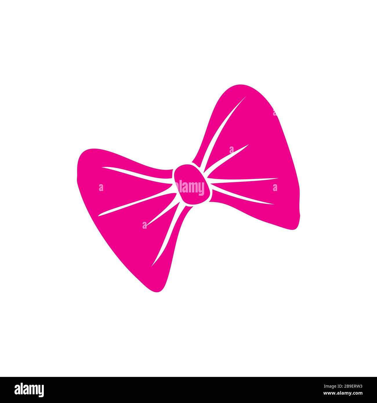 Pink Bow tie Illustration Design. Vector EPS 10 Stock Photo - Alamy