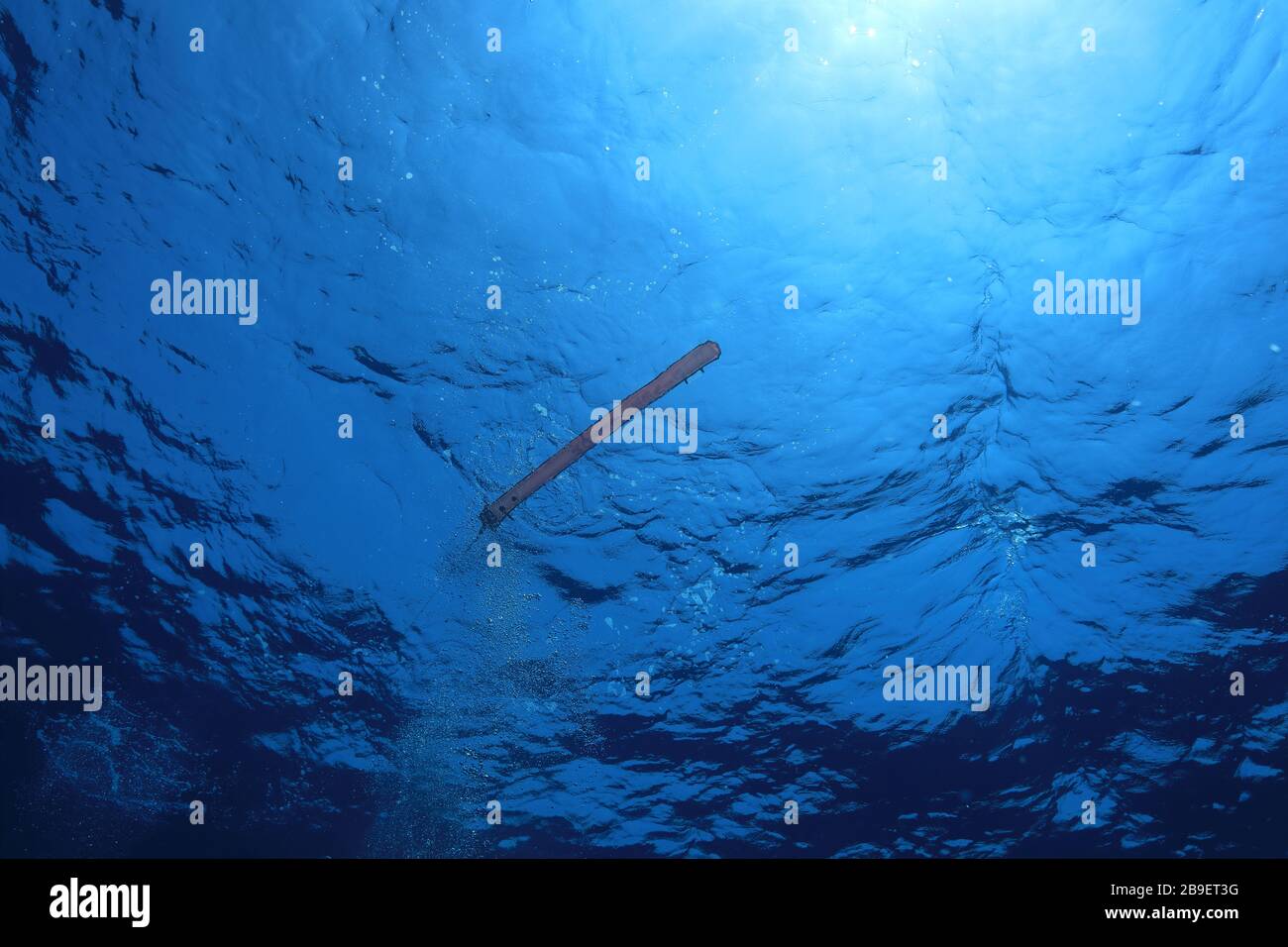 scuba-diver-safety-bouy-on-the-surface-in-the-sea-stock-photo-alamy